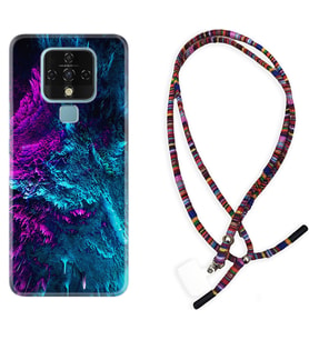 Tecno Camon 16 18P Pova Kılıf Boyun Asklı Rasta Silikon Explosive 1734