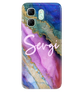 İnfinix Hot 8 9 10 12 20 20i 30 30i 40 40i 50 50i 60i Pro Plus 4G 5G Kılıf İsim Yazılı Kişiye Özel Model-10 (Çok Renkli)