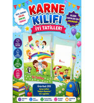 Ata Okul Öncesi ve İlkokullar İçin Karne Kılıfı (Gelişim Dosyasına Uygun) Ürün Kodu:203 (5 Adet)