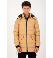 Maraton Regular Erkek Kapüşonlu Camel Mont