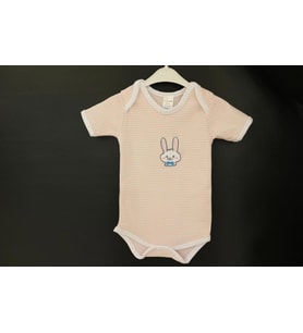 Bebek Zıbın Kız Erkek Çocuk Penye Kısa Kollu Çıtçıtlı Atlet Body Pembe-Yeni Doğan