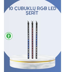 Dış Mekan LED Kayan Yıldız Işığı 10 Çubuk Aydınlatma