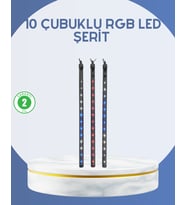 Dış Mekan LED Kayan Yıldız Işığı 10 Çubuk Aydınlatma