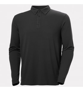 79250 Tech Longsleeve Polo - Navy - M 591 LACİVERT_M