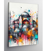 Kanvas Tablo Ayasofya Cami Suluboya