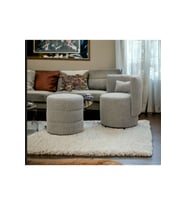 Relax Tedyy bir berjer ve bir puf (salon ,ofis, balkon) ikili takım