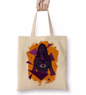 Purple Girl Bez Çanta Uzun Saplı