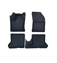 Renault Express 2021 Sonrasi ile Uyumlu Carbon Desenli Ultra Premium Havuzlu Oto Paspas (Çok Renkli)