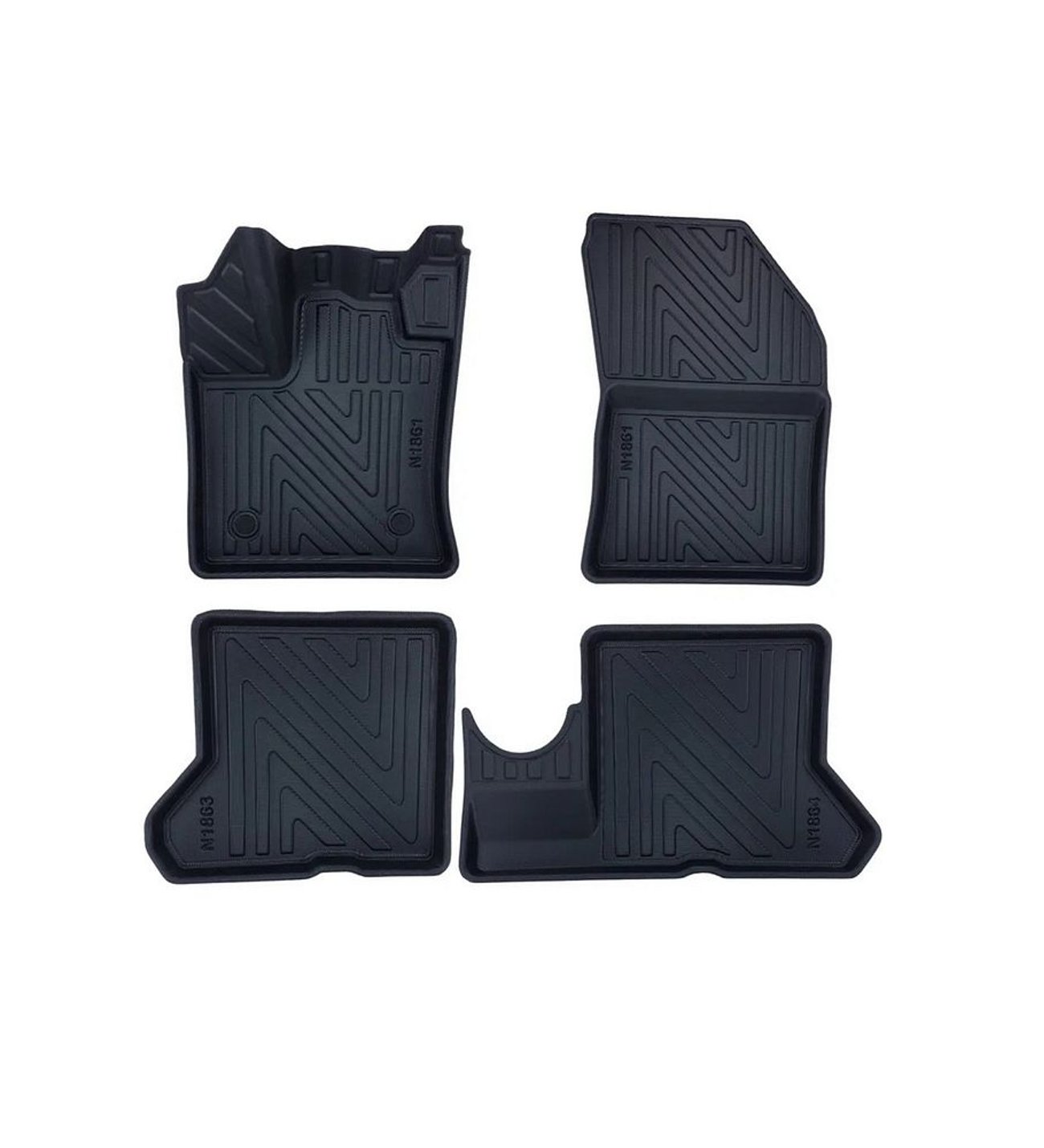 Renault Express 2021 Sonrasi ile Uyumlu Carbon Desenli Ultra Premium Havuzlu Oto Paspas