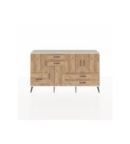Arges Konsol 4 Raflı 5 Çekmeceli 4 Kapaklı 176x30x99 Aytaşı-Çam