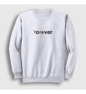 Presmono Unisex Beyaz Forever Over Sweatshirt 434948tt