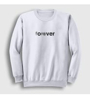 Presmono Unisex Beyaz Forever Over Sweatshirt 434948tt