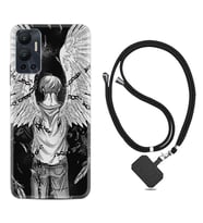Infınix Hot 12 Kılıf Resimli Boyun Askılı İpli Desenli Silikon Series Angel 1883