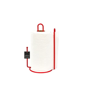 Kırmızı Ayraçlı Kağıt Rulo Havluluk 25 cm Peçetelik , Modern Ergonomik Tasarım - Metal Paslanmaz