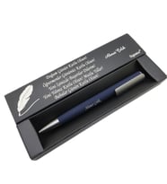 Signator® C487 Mat Lacivert Tükenmez Kalem  İsme Özel Kalem  Hediyelik Kalem (Karışık)