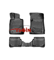 Mercedes S Serisi W221 Not Long 3D Havuzlu Paspas 2008 Siyah