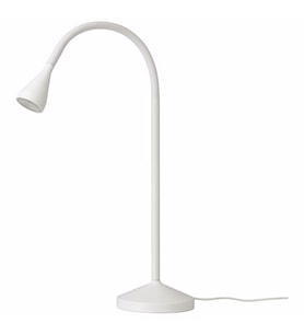 LED'li Çalışma Lambası, Beyaz Renk IKEA 1.9 W Çalışma Masa Lambası Dekorasyon 