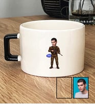 Kişiye Özel Karikatürlü Asker Lüks Fincan 30 Ağustos Zafer Bayramı Hediyesi
