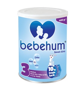 Bebehum 3 Numara Teneke Devam Sütü 9-12 Ay 400 gr