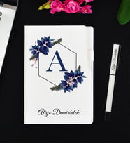 Sevgiliye Hediye Kişiye Özel Defter ve Roller Kalem Hediye Seti