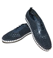Aria 2161 Kadın Taşlı Fileli Sneaker Ayakkabı (Siyah)