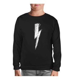 Şimşek  Siyah Çocuk Sweatshirt