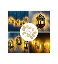2 Metre Fener Figürlü Ramazan Ledi, Pilli Ramazan Kareem Led, Dekor Led, Ramazan Banner Sarkıt (Günışığı)