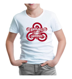 Teen Wolf - Beacon Hills Lacrosse Beyaz Çocuk Tshirt