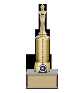 ODAK KUPA - Figürlü Kupalar - Satranç Figürlü Kupalar FG-008 C - 26 cm