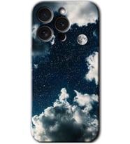 İphone 15 Pro Max Kılıf HD Desen Baskılı Kılıf - Gece Gökyüzü