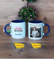 İspanyolca Öğretmeni Kupa Bardak Lacivert Fotoğraflı Öğretmenler Günü Hediyesi