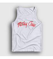 Presmono Unisex Beyaz Logo Mötley Crüe Atlet 167263tt (Beyaz)