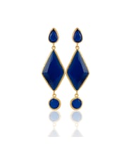 Kadir Jewellery 22 Ayar Altın Kaplama Kadın Sallantılı Küpe -El İşçiliği Ve Hipoalerjenik Küpe