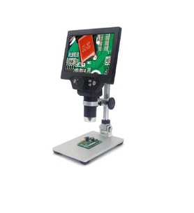 Class CMS-71 Lcd Ekranlı Mikroskop 7 inch 12Mp masa tipi 1200x büyütme (Siyah)