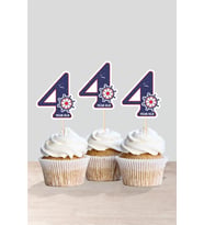 Denizci Temalı * 4 (dört) Yaşında Cupcake Süsü '10lu