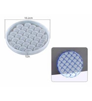 EPOKSİ REÇİNE KALIP İTHAL BALIK PULLU MOTİF BARDAK ALTLIĞI TAŞ TOZU SİLİKON KALIP HB5021-0090 (Beyaz)