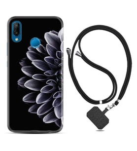 Huawei P20 Lite Mate 10 20 Lite Pro P40 Lite KılıfBoyun Askılı Silikon Çiçekler 1639