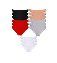 15 adet Eko Set Likralı Kadın Slip Külot Çok Renkli