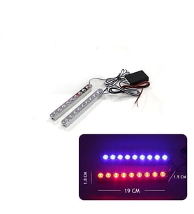 Drs Tuning 2X9 Led Panjur İçi Çakar Lamba 9W Kırmızı-Mavi Lapa178