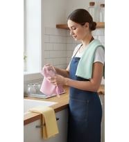 Lüks 3’lü Mikrofiber Temizlik Seti – Cam & Ayna Uzmanı