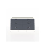 Arges Konsol 6 Çekmeceli  176x30x99 Çam-Aytaşı/Antrasit
