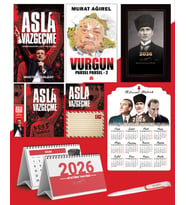 Asla Vazgeçme - Ayraç - Kartpostal - Poster - Vurgun - Parsel Parsel 2 -  2026 Ajanda Kalpaklı - Ata Ahşap Duvar Takvimi - Masa Takvimi