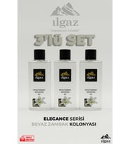 Ilgaz Beyaz Zambak Kolonyası 3'lü Set 80 Derece 400 Ml Elegance Series