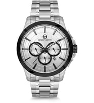 Sergio Tacchini Metal Kordonlu Beyaz Kadranlı Erkek Kol Saati ST.14.103.08