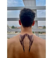 Geçici Melek Kanadı Dövme Tattoo