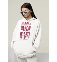 The Weeknd Die For You Baskılı Unisex Oversize Rapper Hoodie