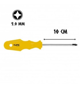 Kupa Tornavida Mıknatıslı YILDIZ Uçlu 5.0 - 10 cm.