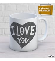 Sevgili Temalı İsme Özel Kupa Bardak