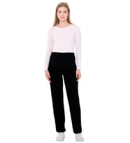 Luvmabelly MYRA8510 Beli Ayarlanabilir Kışlık Kadife Hamile Pantolonu -Siyah