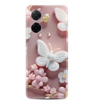 Xiaomi Redmi A5 4G Kılıf Boutique Baskılı Resimli Pembe Kelebekler Pcode -088